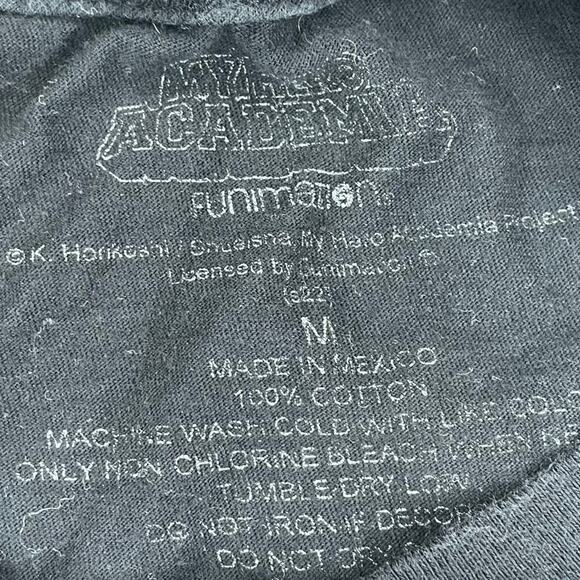 Funimation Black My Hero Academia Graphic T-Shirt Size M - Picture 6 of 6